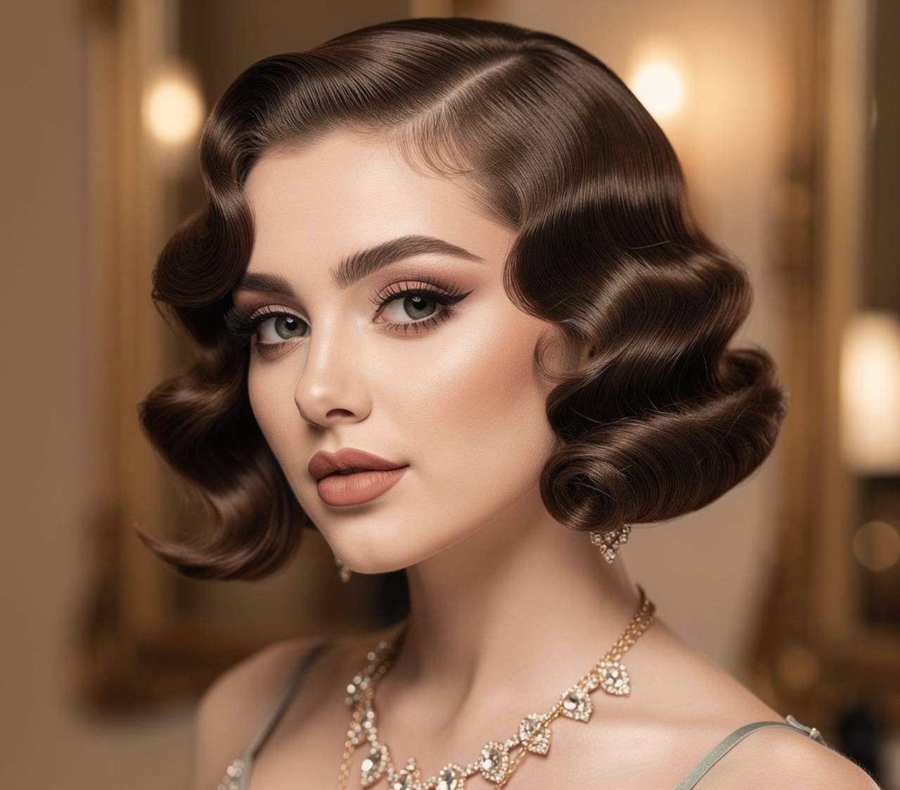Finger Wave Bob Short Quick Weave Hairstyles for Vintage Style