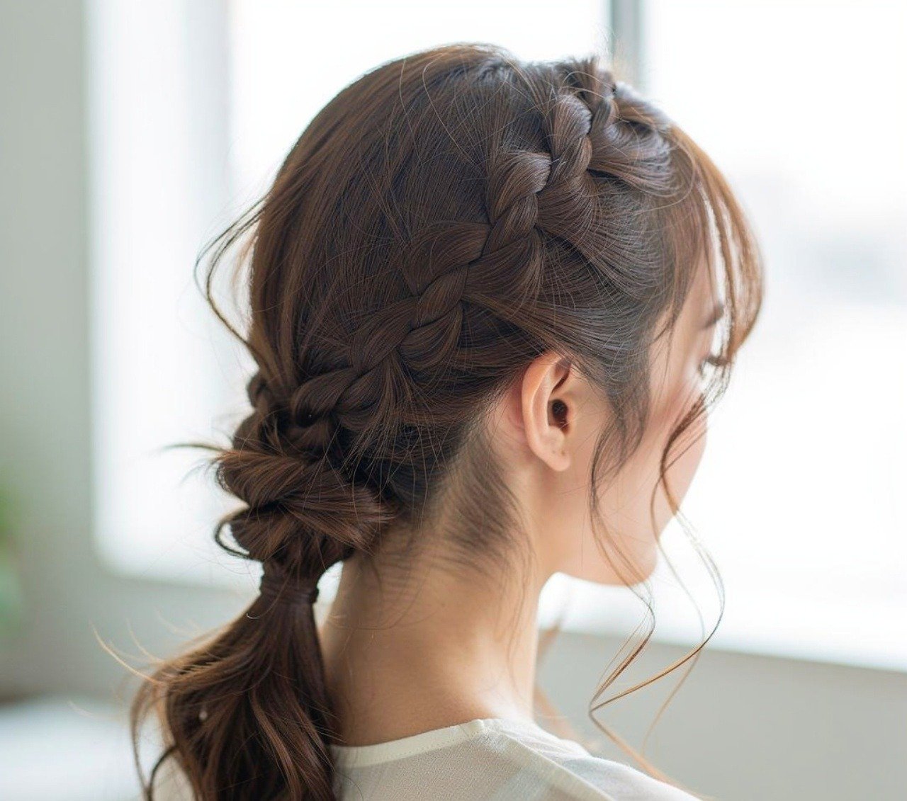 16 Easy Hairstyles for School That Look Cute and Take Minutes 14 Fishtail Braid Easy Hairstyle 3