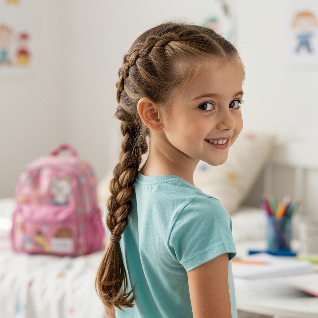 13 Trending Easy Kids Hairstyles for Cute Everyday Looks 12 Fishtail Braid Easy Kids Hairstyle