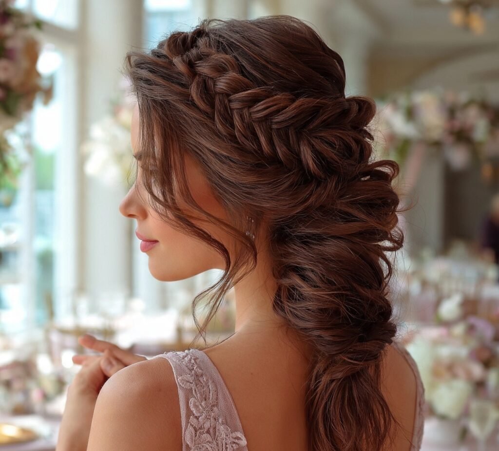 Fishtail Braid Updo
