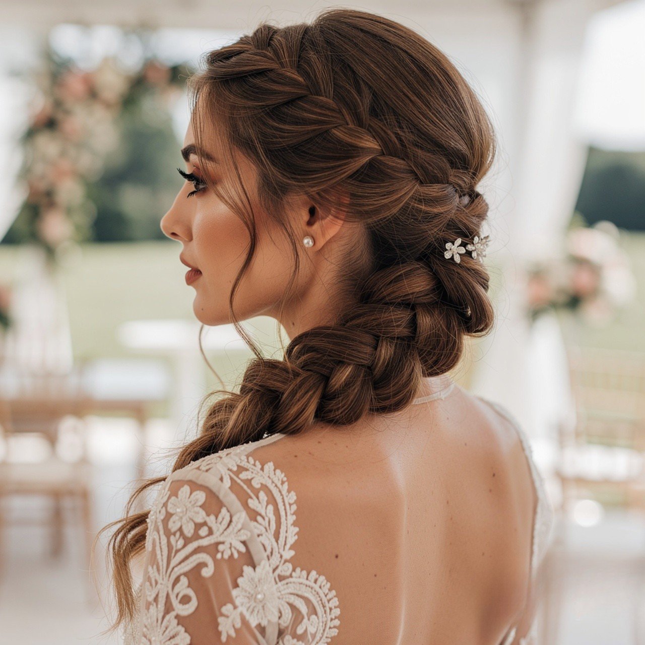 15 Trending Easy Wedding Guest Hairstyles for Elegant Looks 9 Fishtail Braid Wedding Guest Hairstyle