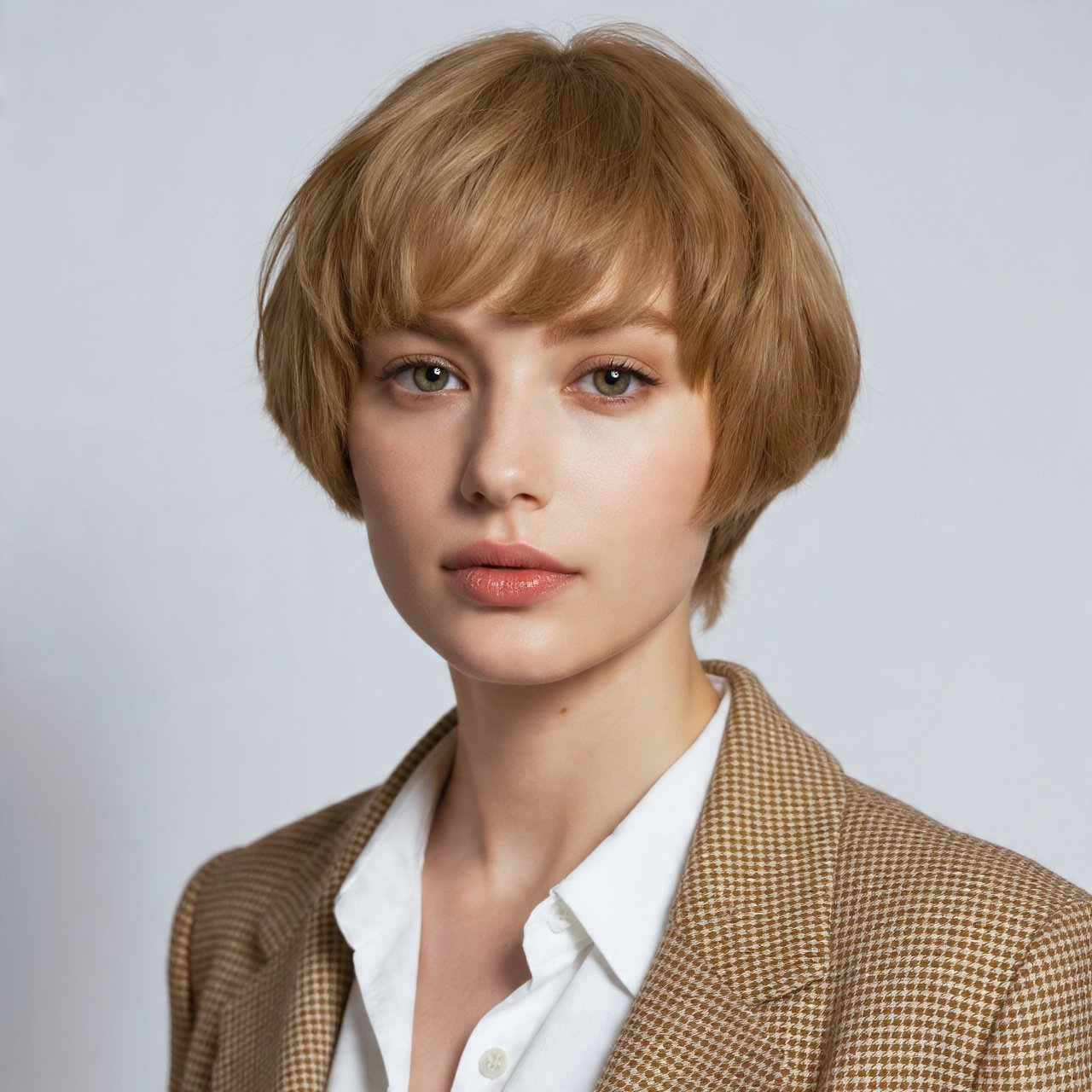French Bob with Bottleneck Bangs