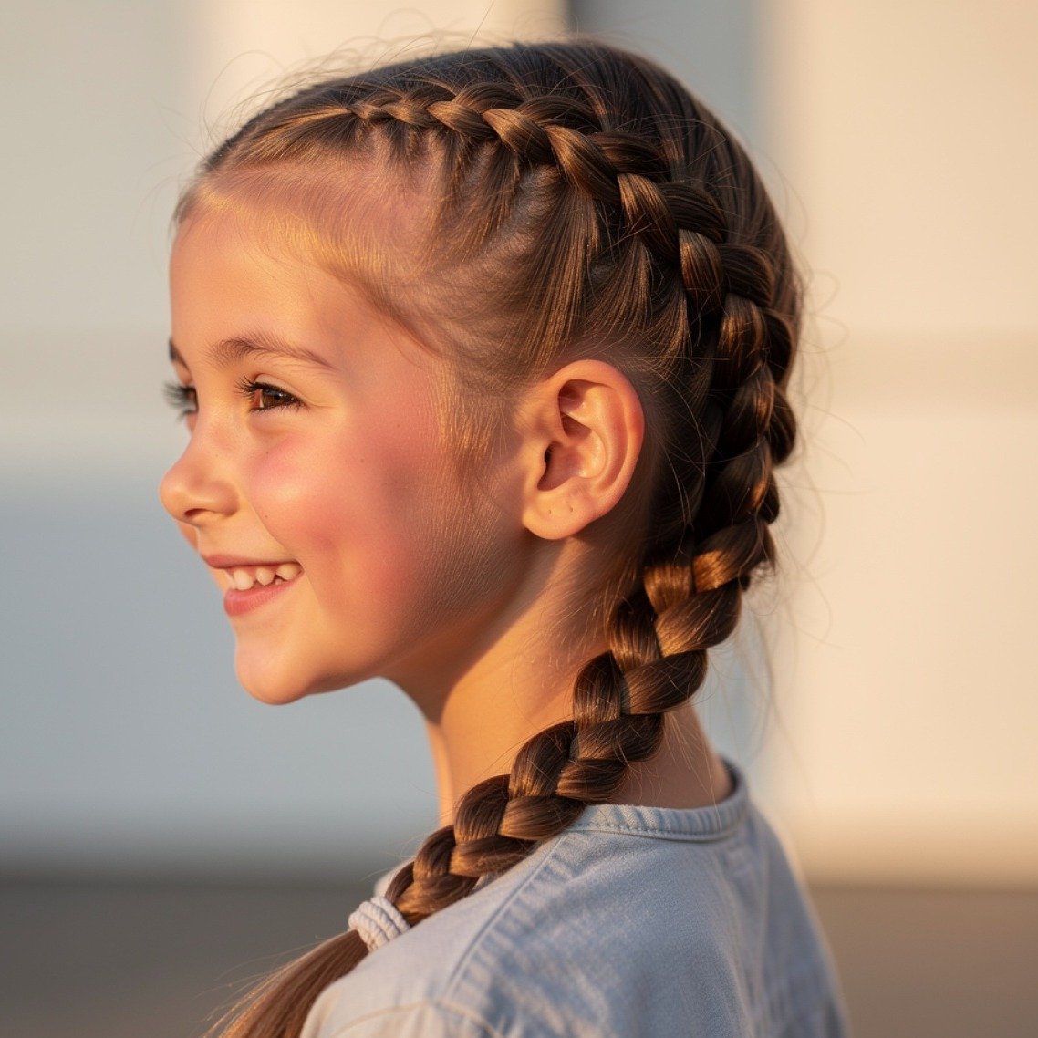 15 Trending Simple Hairstyles for Kids You'll Want to Try Every Day 6 French Braid 3