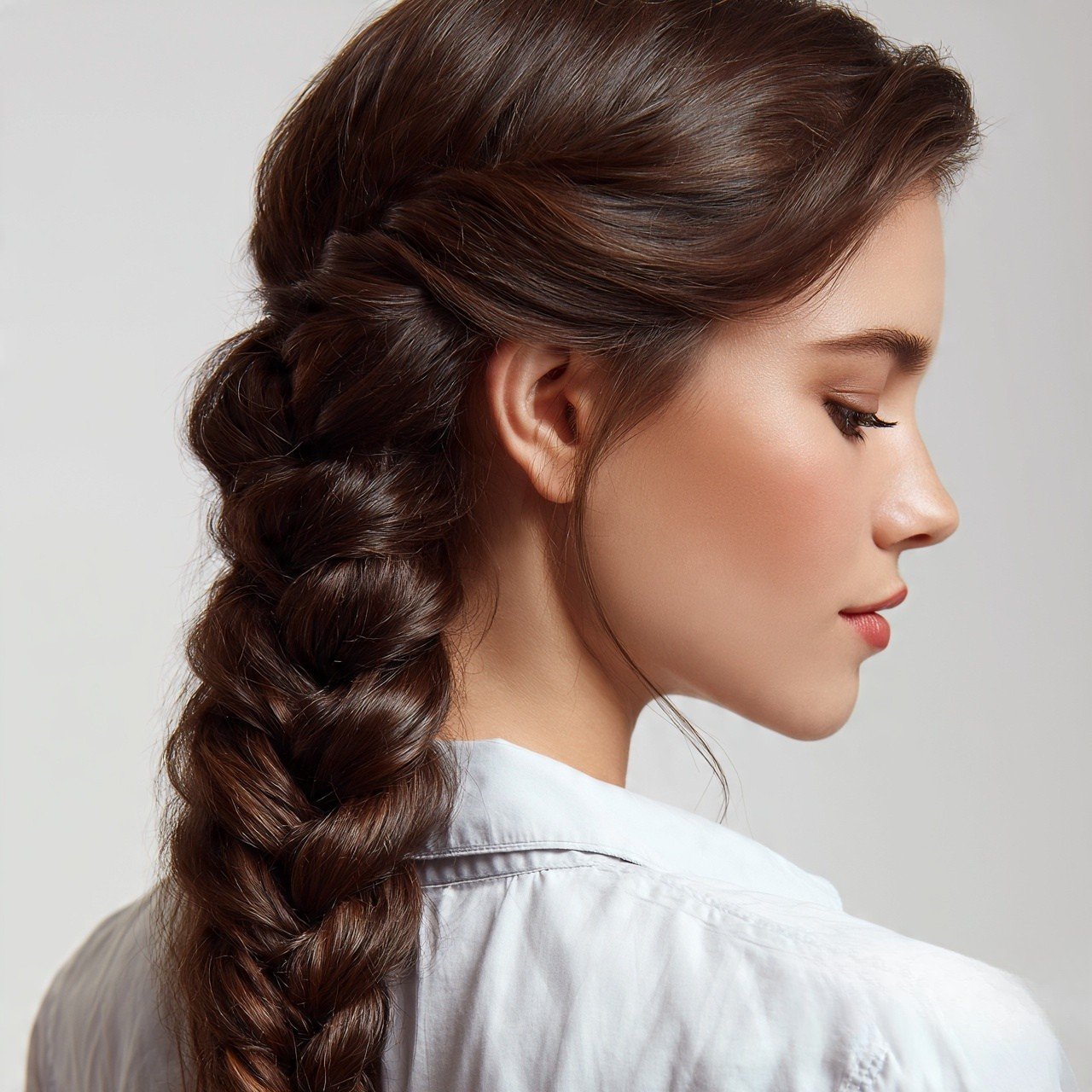 French Braid Easy Hairstyle