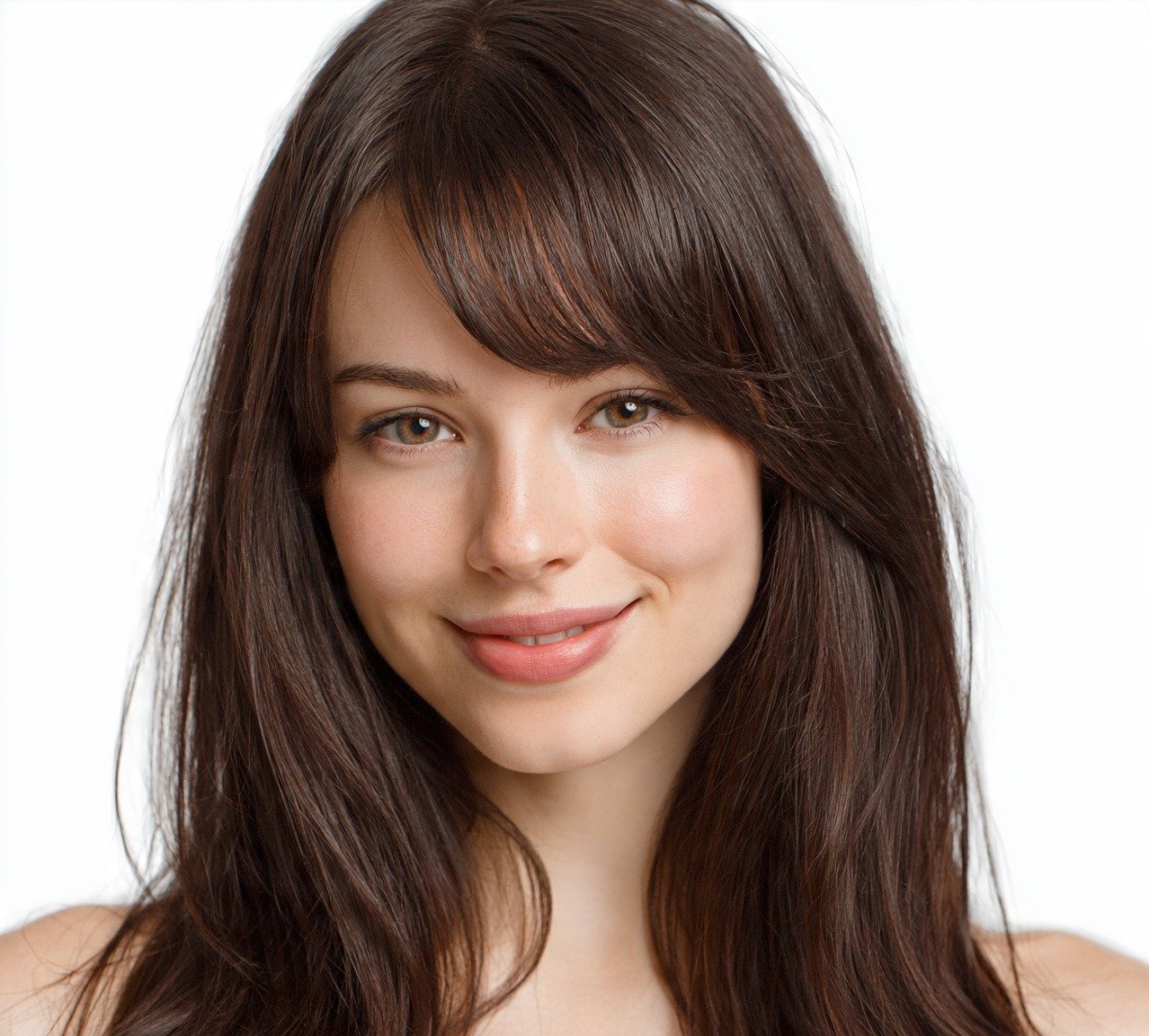 15 Most Flattering Long Face Haircuts That Balance Your Features Beautifully 3 Fringe-Forward Long Face Haircut