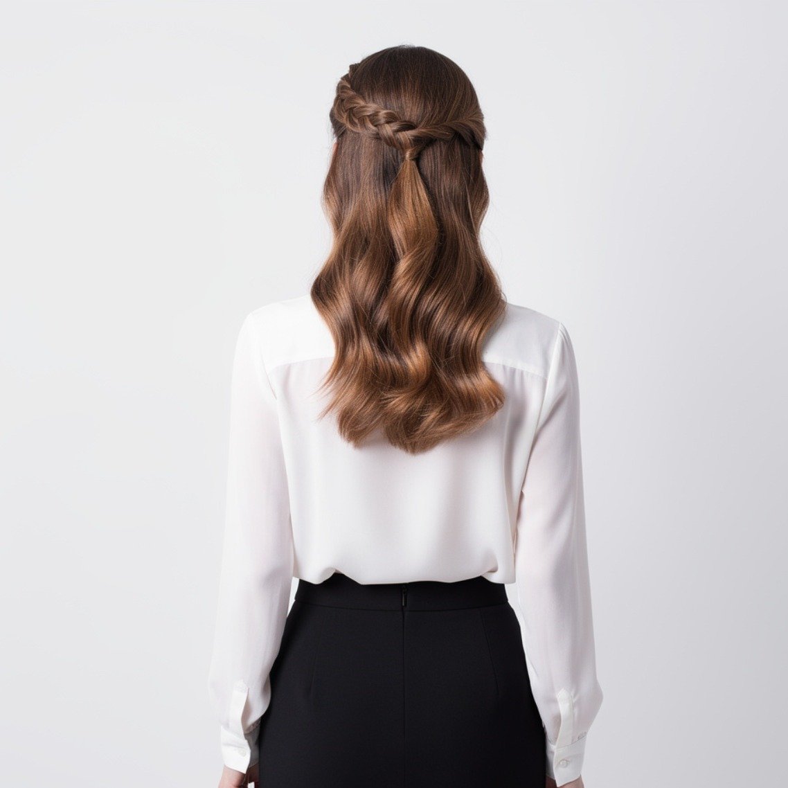 15 Trending Simple Braided Hairstyles That Are Stylish and Easy to Recreate 12 Half Up Braided Hairstyle