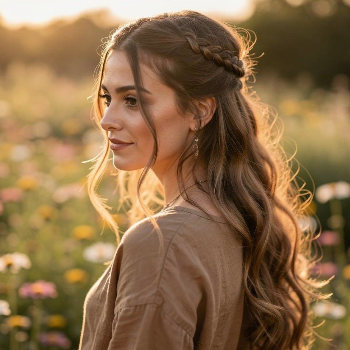 15 Braided Hairstyles Short Hair Lovers Will Want to Try 4 Half Up Braided Style