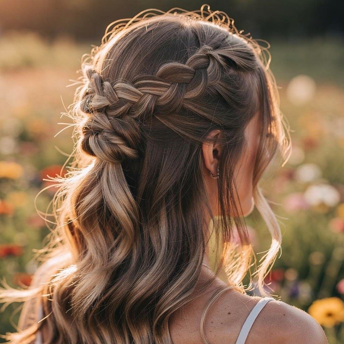 Half Up Braided Twist 1