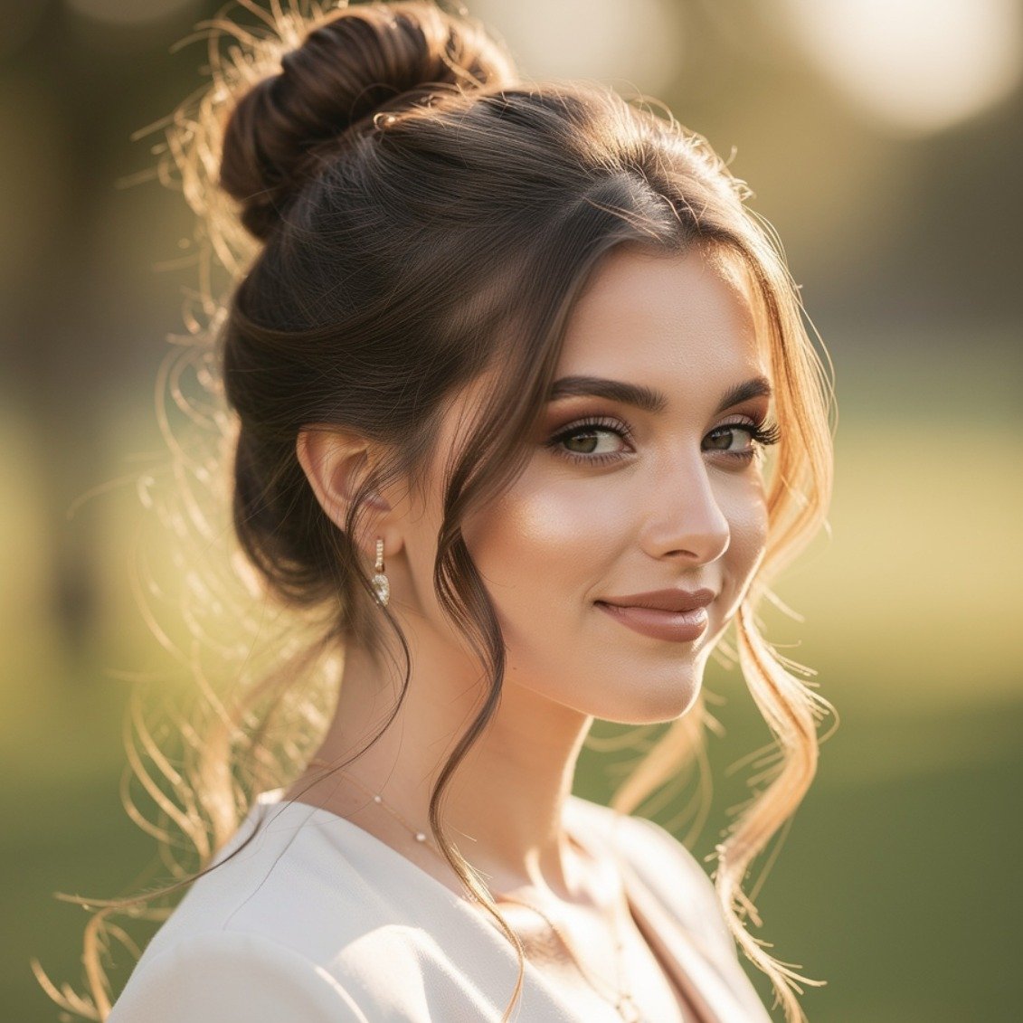 15 Trending Simple Hairstyles for Straight Hair That Are Easy and Stylish 10 Half Up Bun 5