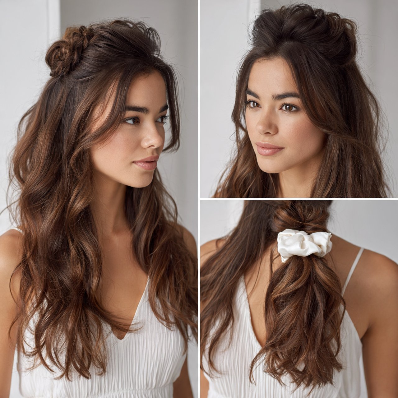 15 Trending Simple Hairstyles for Long Hair That Look Effortlessly Chic 5 Half Up Half Down Hairstyle