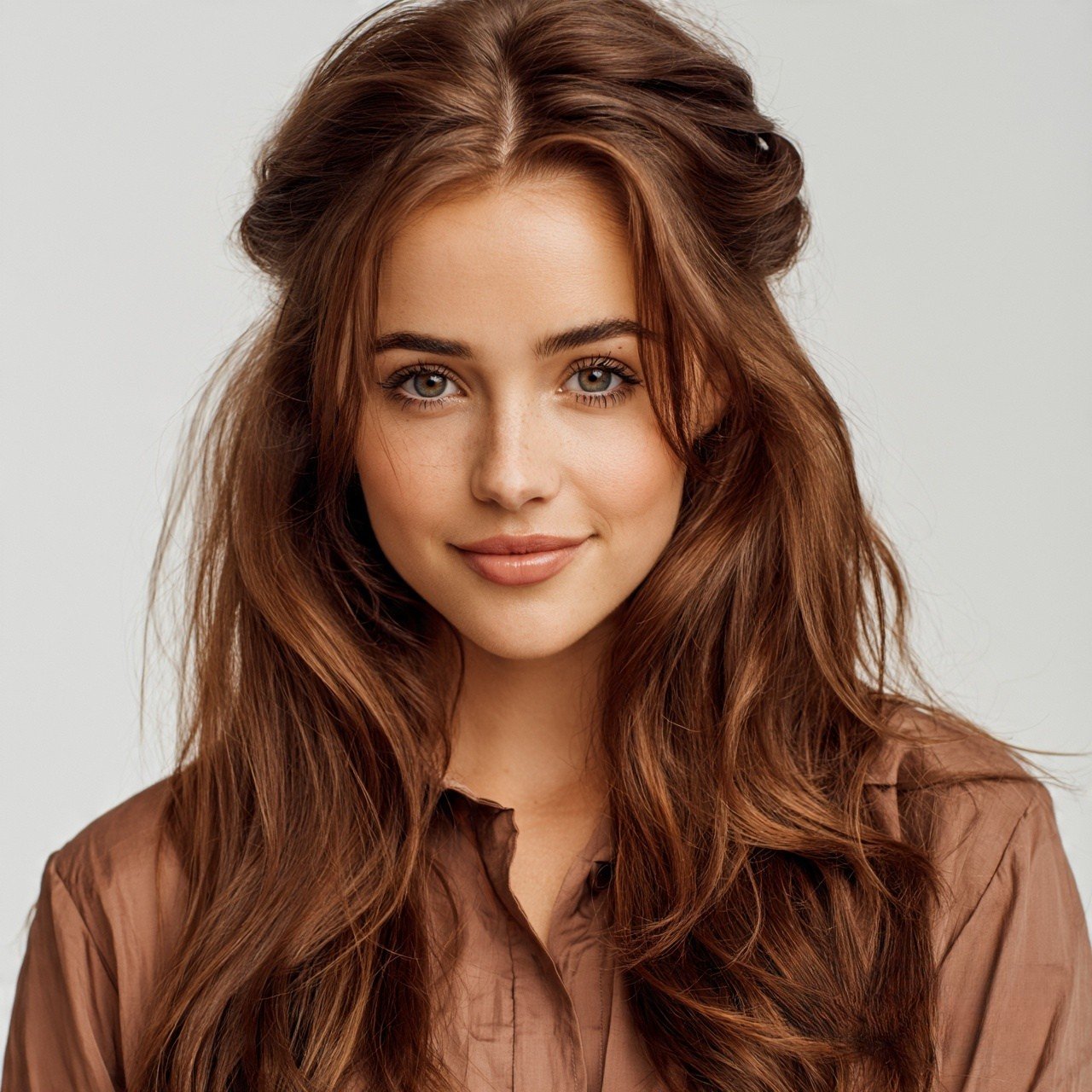 Half Up Half Down Style Cute and Easy Hairstyle