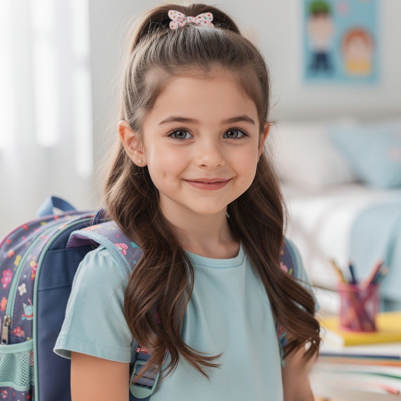 13 Trending Easy Kids Hairstyles for Cute Everyday Looks 6 Half Up Half Down Style Easy Kids Hairstyle