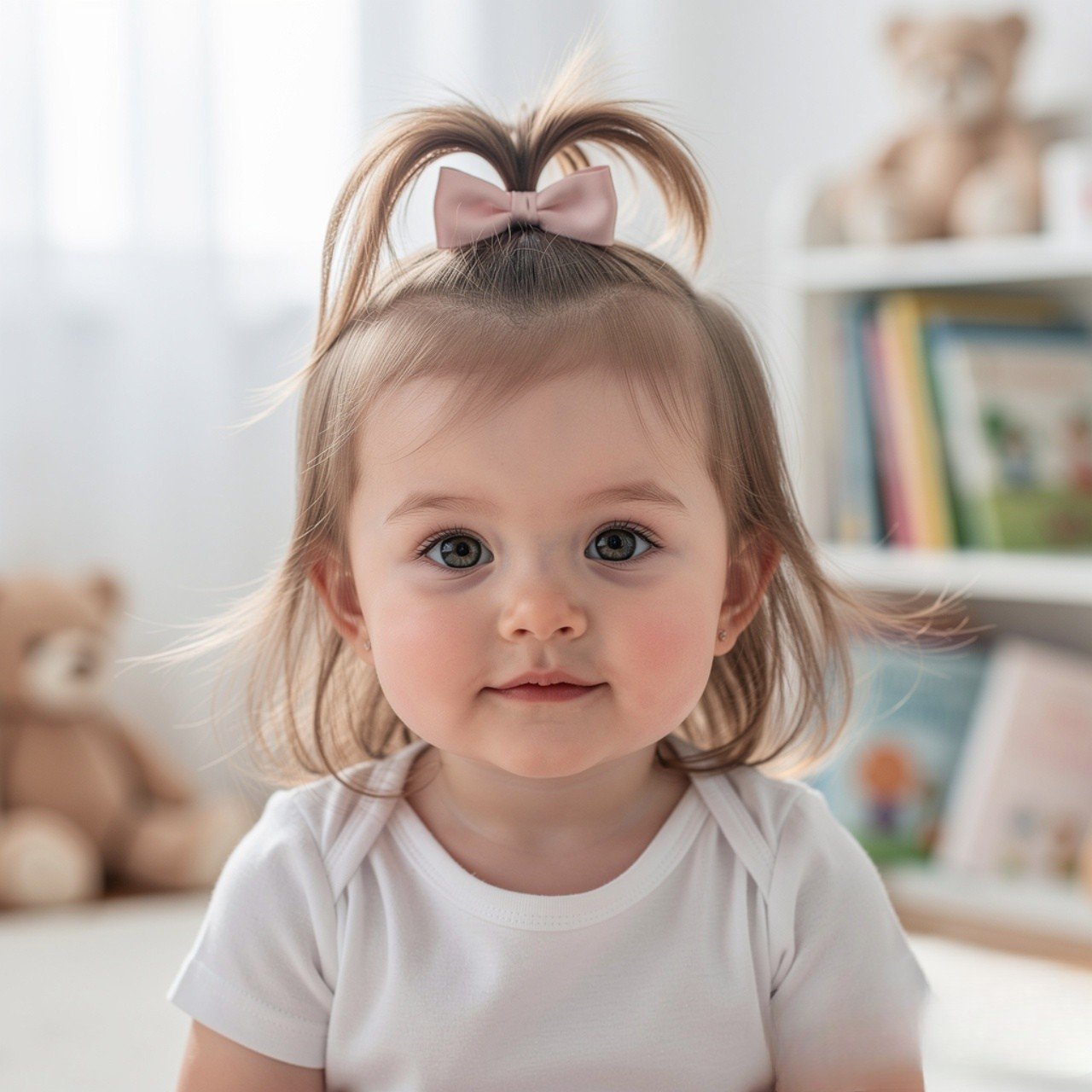 Half Up Mini Pony Toddler Hairstyle