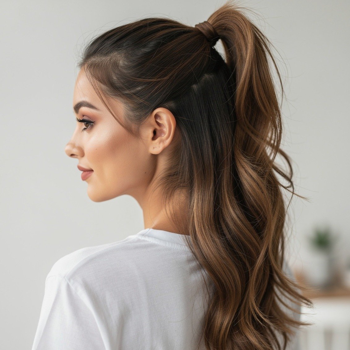 Half Up Mini Ponytail
