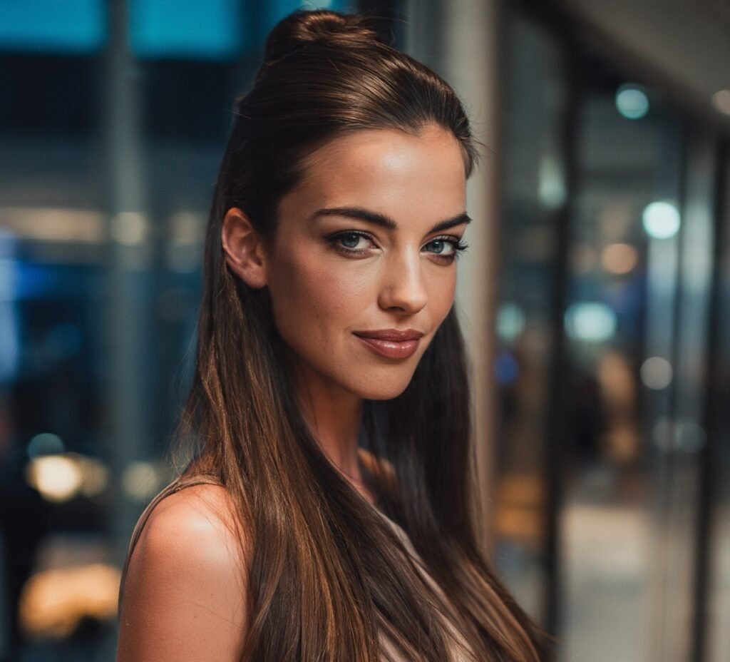 15 Trending Formal Hairstyles for Long Hair You'll Want to Try 8 Half Up Top Knot 1