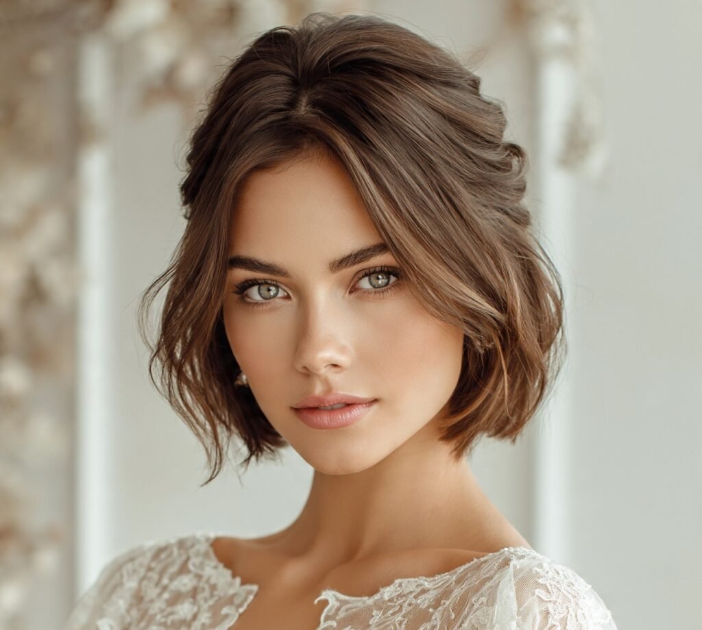 Half Up Twisted Bob cropped