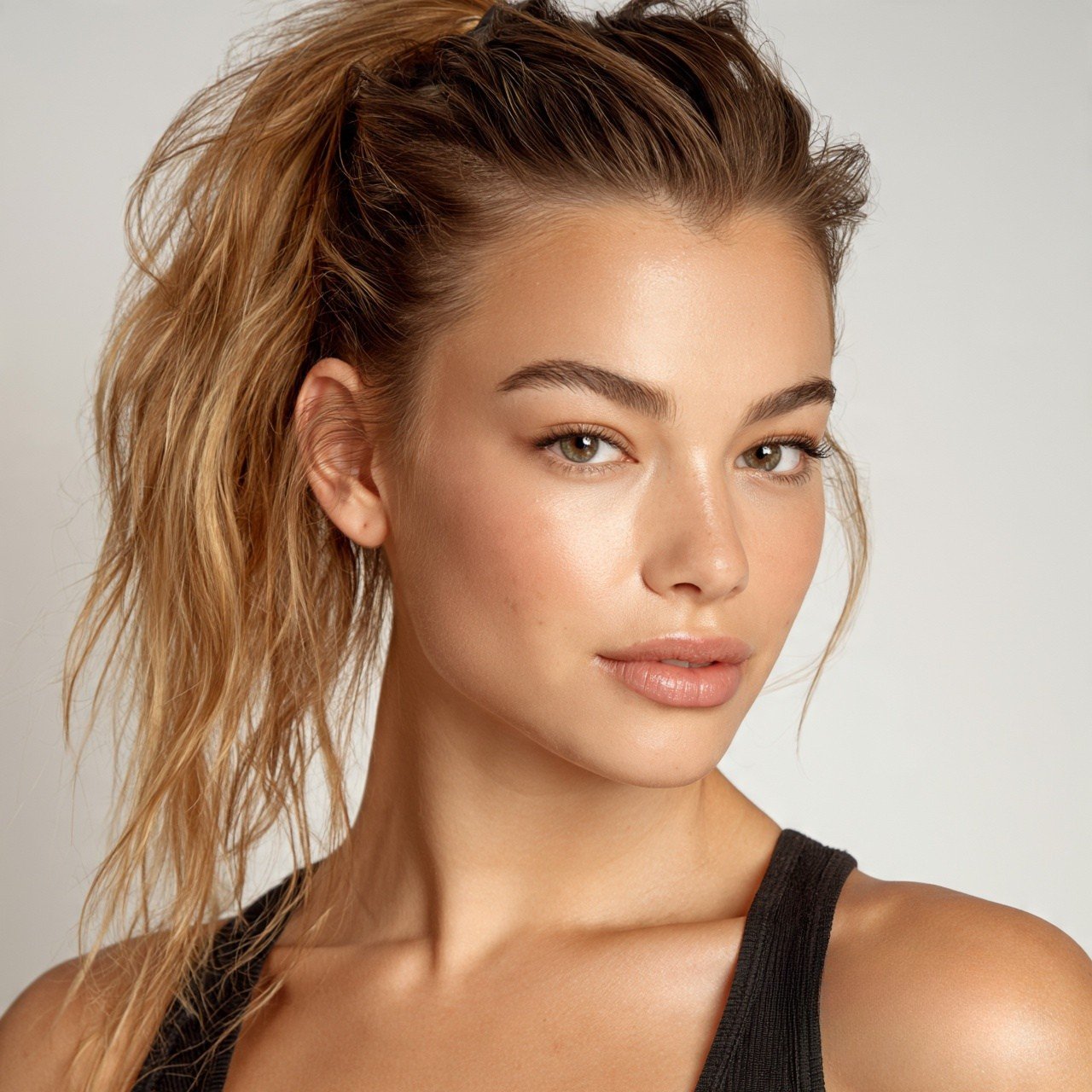 High Ponytail Easy Hairstyle
