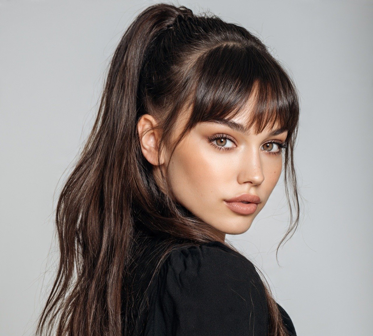 Cute Hairstyles For Long Hair: 16 Stunning Ideas 14 High Ponytail Long Cute Hairstyle