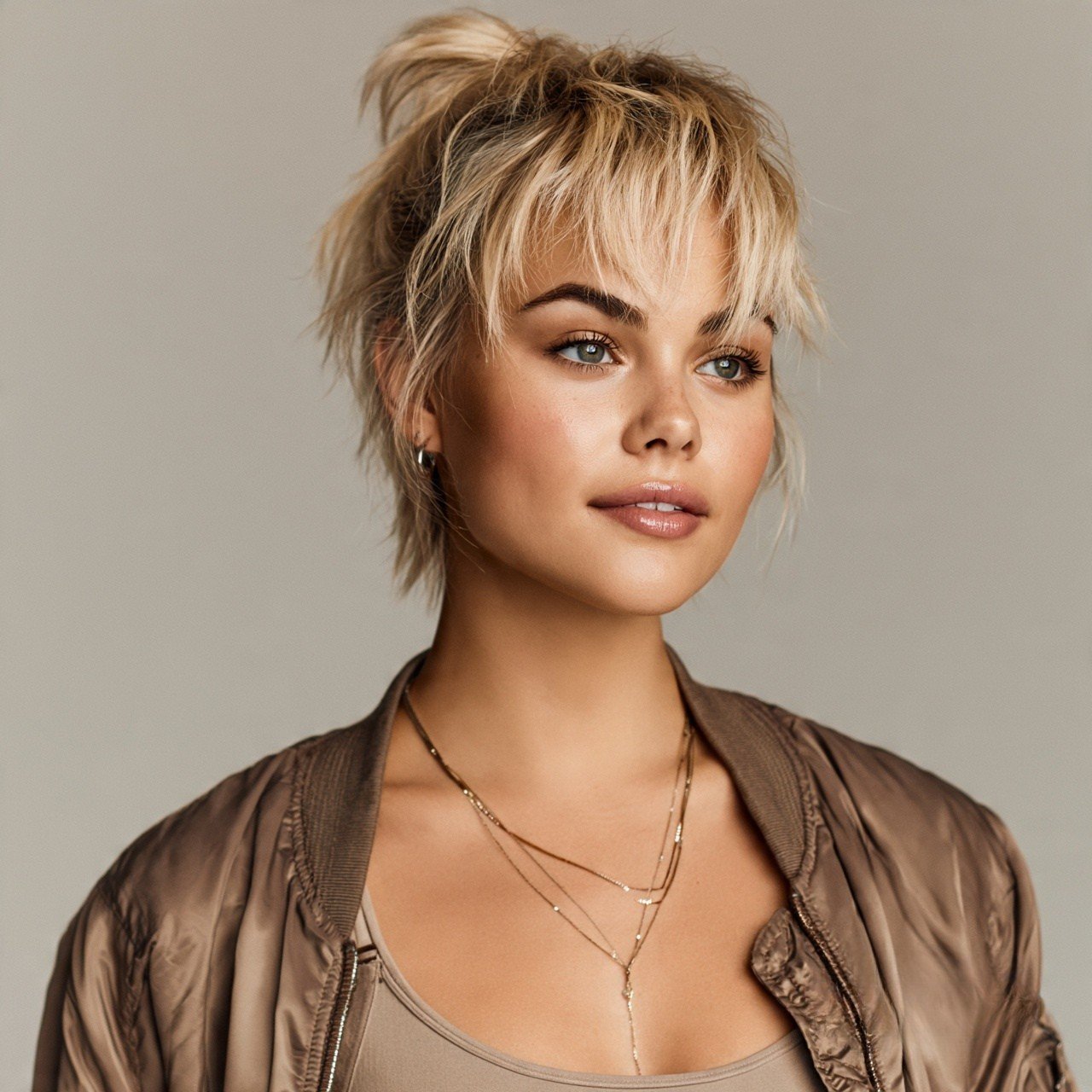 17 Stunning Haircut Ideas for Round Face Shapes for a Slimmer Look 17 High Ponytail Pixie Haircut For Round FaceÂ