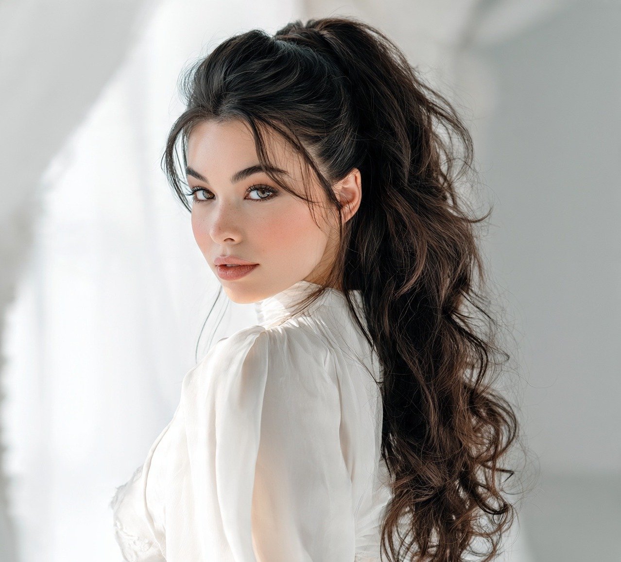 High Ponytail with Volume cropped