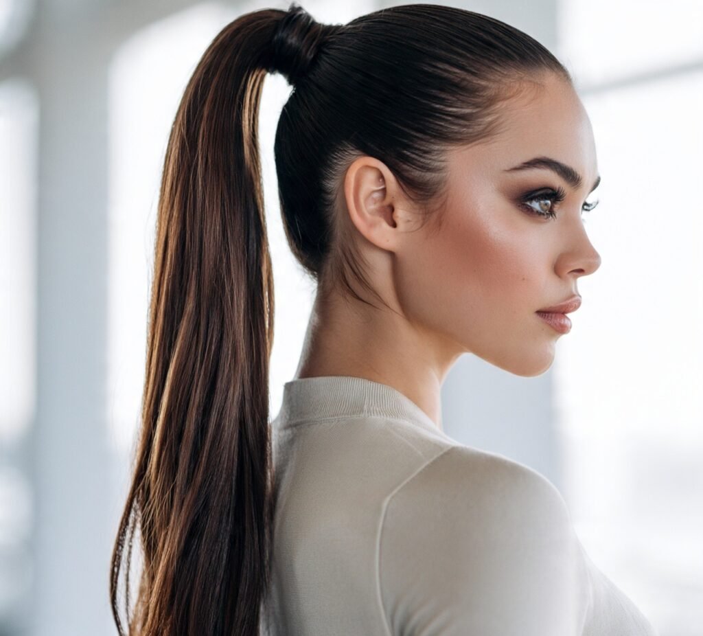 12 Must-Try Simple Hairstyles for Long Hair for a Chic Everyday Look 5 High Ponytail cropped 1