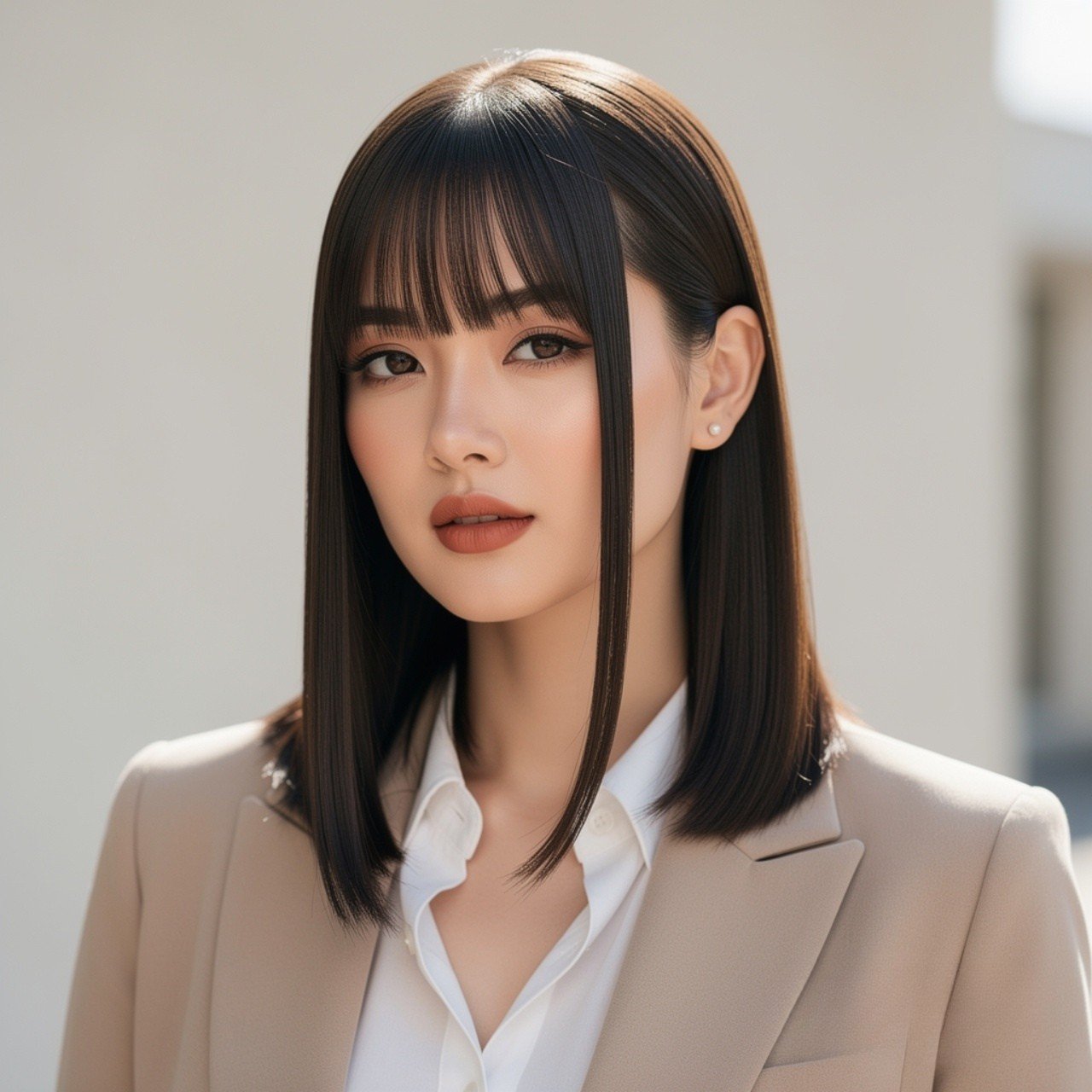 15 Stunning Haircut Ideas for Medium Hair You Will Love 16 Hime Cut at Medium Length Hairs