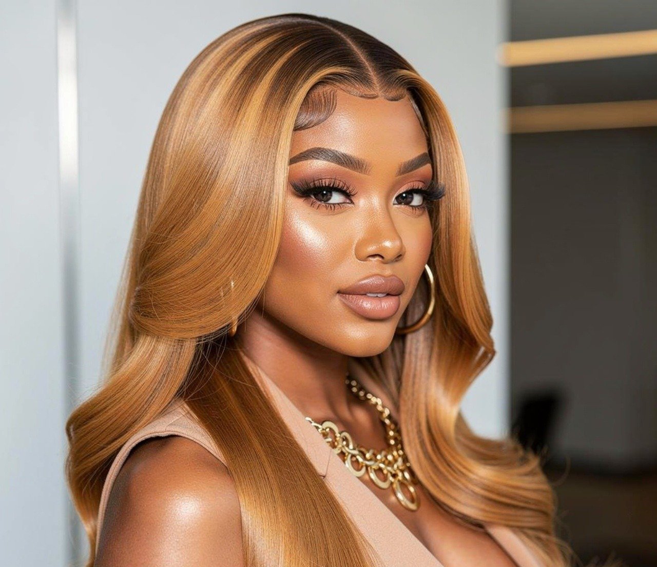 15 Modern Quick Weave Hairstyles Middle Part You'll Want to Recreate 9 Honey Blonde quick weave hairstyles Middle part For warm skin
