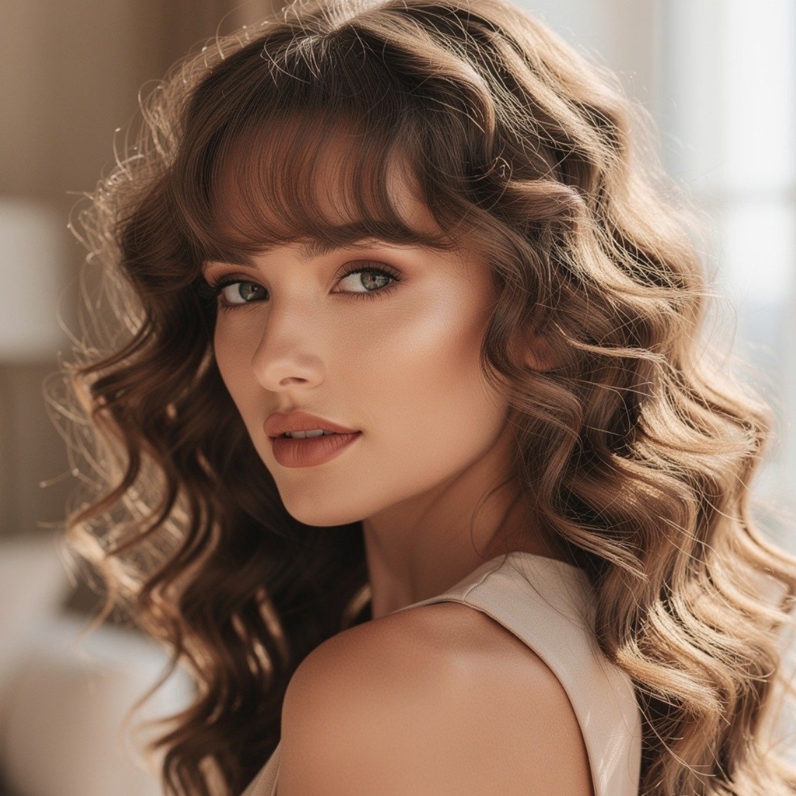 15 Trending Ideas Curly Hairstyles With Bangs That Actually Flatter Every Curl Type 16 Invisible Bangs on Curly Hai