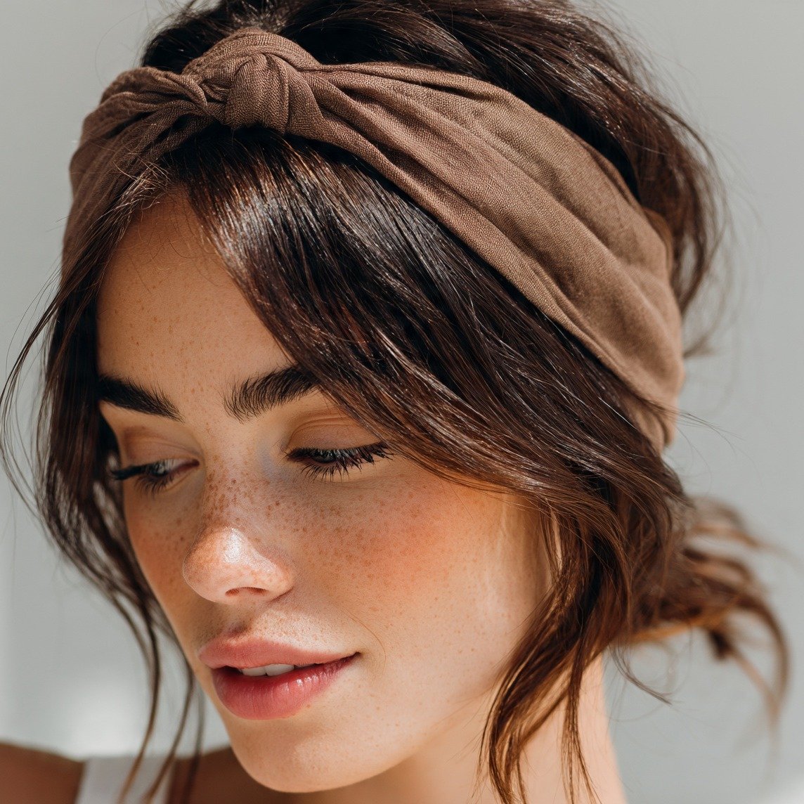 15 Trending Simple Hairstyles for Medium Hair That Are Easy and Stylish 13 Knotted Headband Style