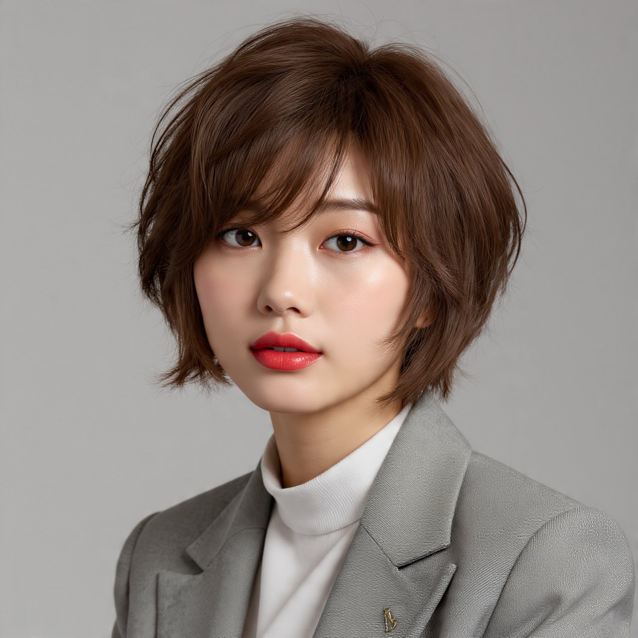 Layered Bob with Wispy Bangs