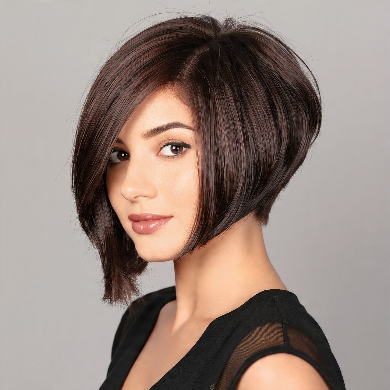 Inverted Bob Hairstyles: 16 Stunning Cuts to Inspire Your Next Salon Visit 6 Layered Inverted Bob for Thick Hair