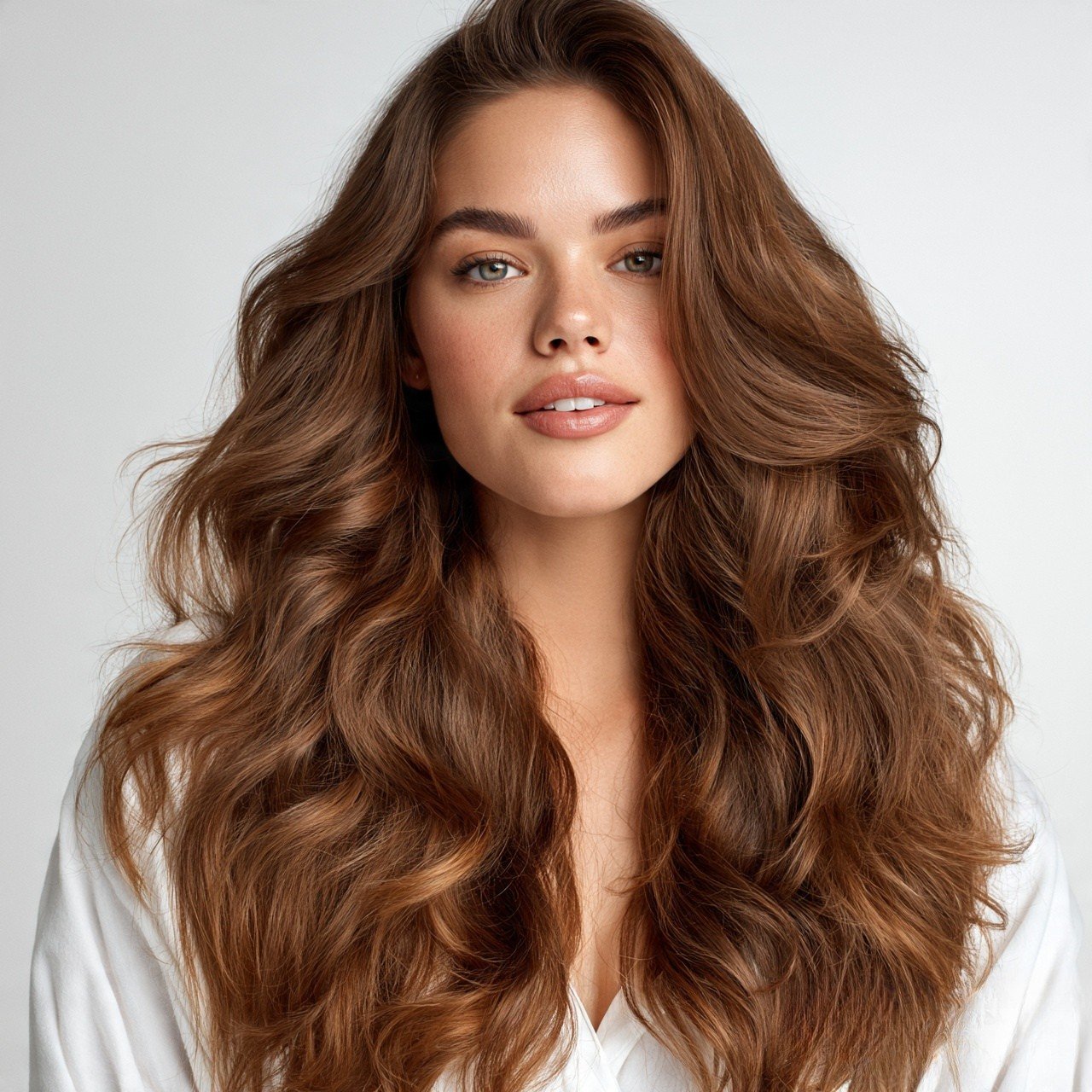 Layered Loose Waves For Thick Hair