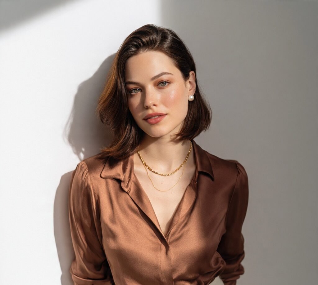 Sleek and Polished Long Bob Haircut