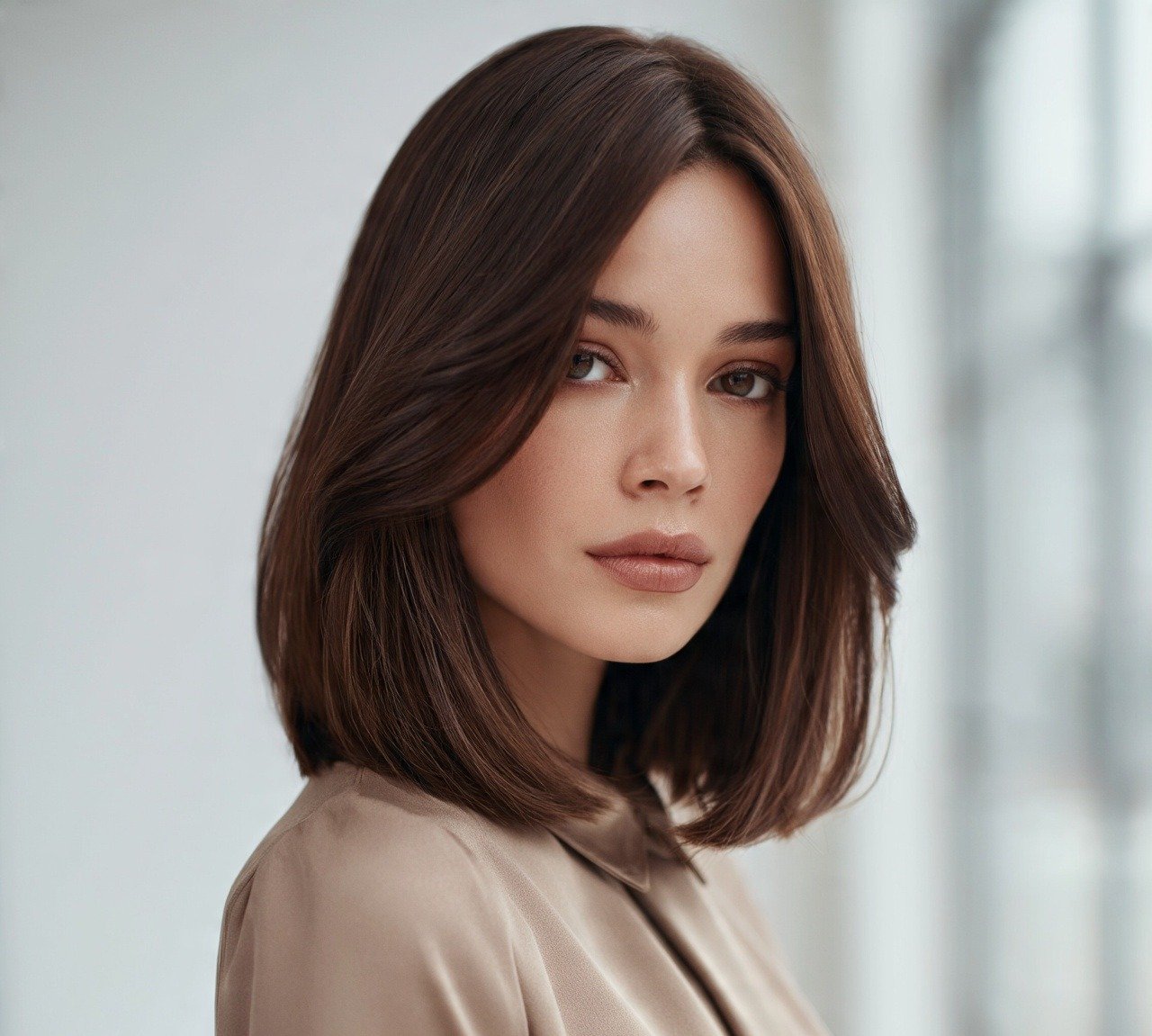 Cute Hairstyles For Long Hair: 16 Stunning Ideas 10 Long Bob Lob with Subtle Layers Cute Hairstyle