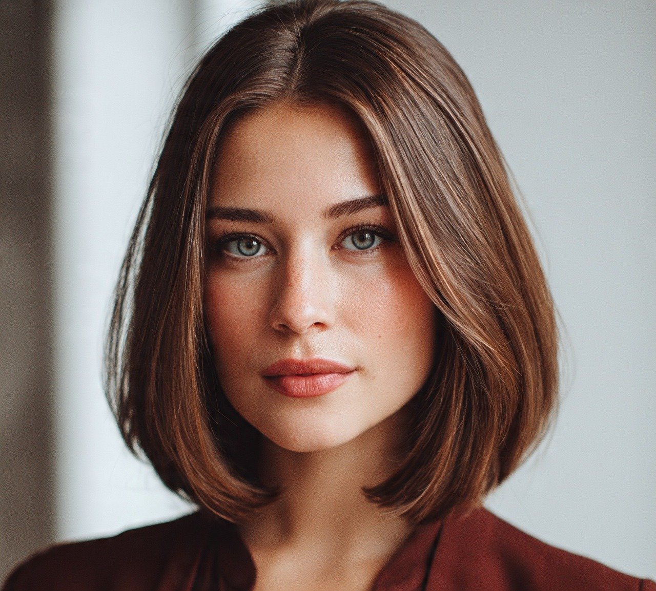 Long Bob with Layers Lob Simple Hairstyle