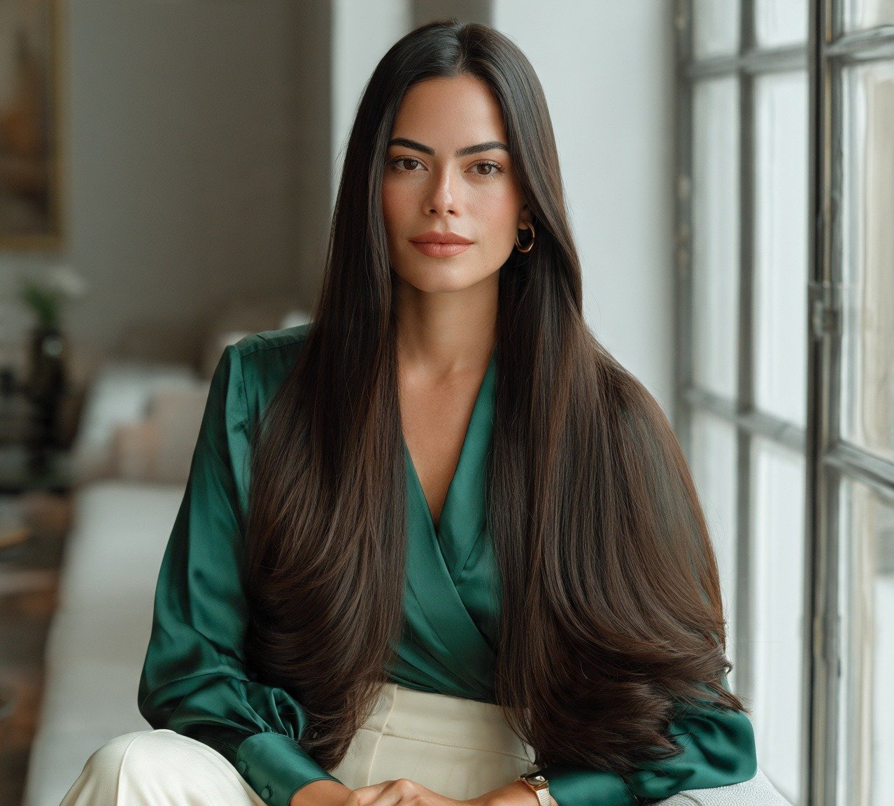 15 Most Flattering Long Face Haircuts That Balance Your Features Beautifully 15 Long Face Haircut with Strategic Length Retention