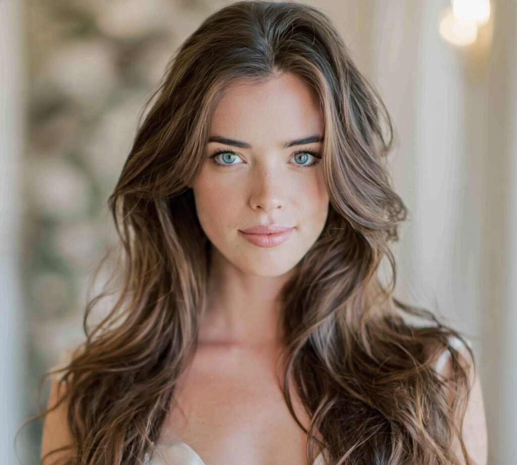 Long Hair Down with Subtle Curls cropped