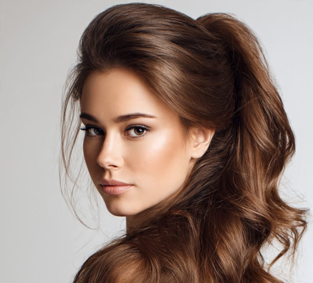 Long Hair Ponytail with Volume