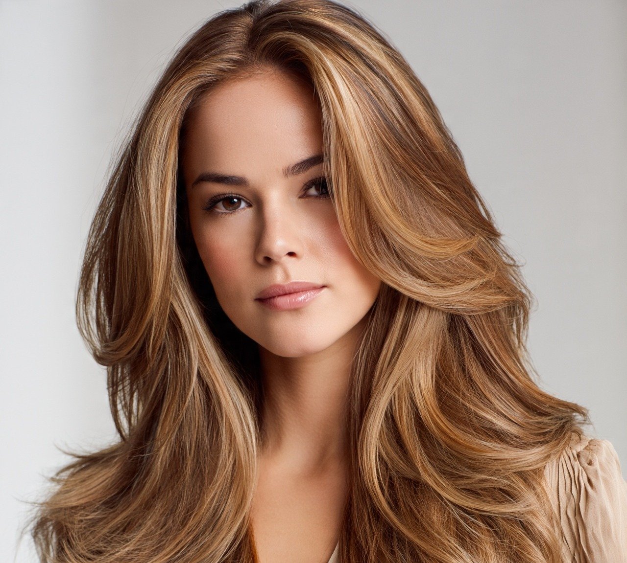 Long Layers With Face Framing Pieces Hairstyle