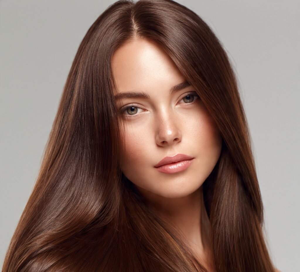 Long Straight Hair Deep Side Part