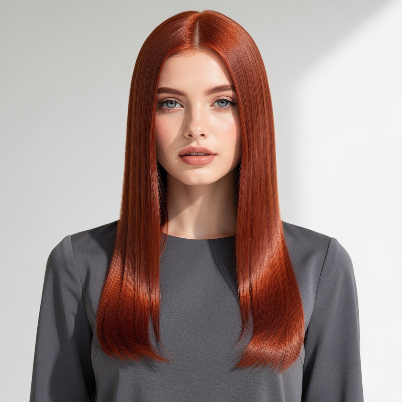 Long Straight Hair with Bold Color