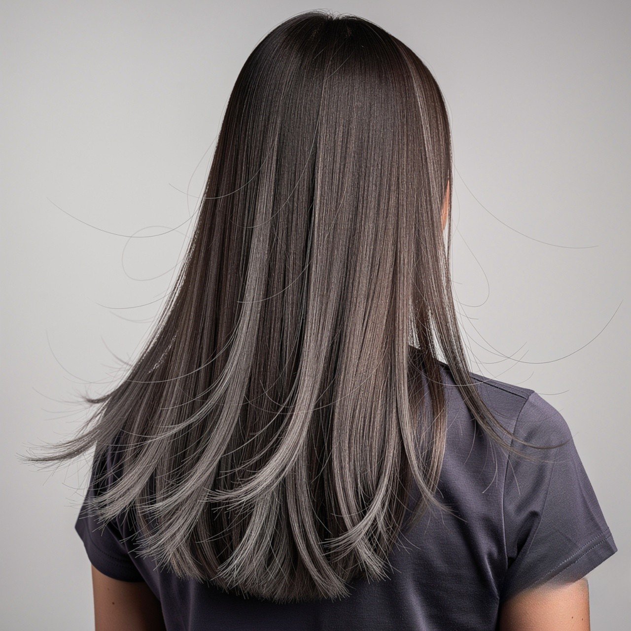 Long Straight Hair with Wispy Ends