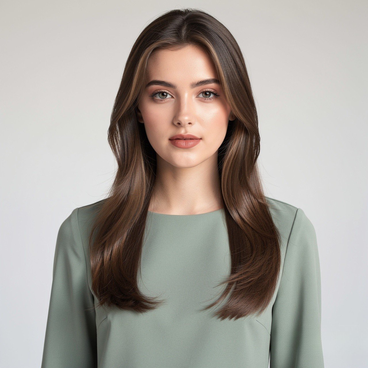 Long Straight Layered Haircut