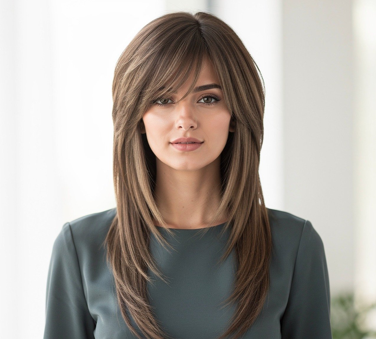 Long Wolf Cut Hairstyle Straight Hair