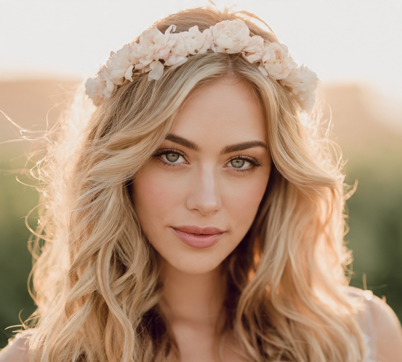 Wedding Hairstyles for Long Hair: 15 Trending Ideas for Your Big Day 4 Loose Boho Waves With Floral Crown Wedding Hairstyle For Long Hair