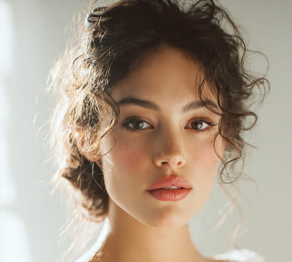 12 Trending Curly Wedding Hairstyles Every Bride Should Definitely Try 4 Loose Curls with Side Part cropped