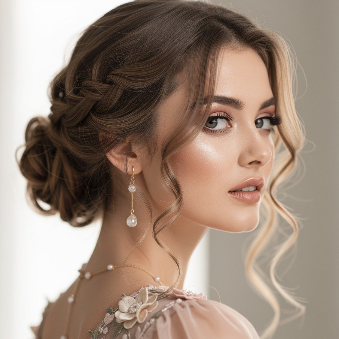 15 Trending Simple Curly Hairstyles That Are Easy and Beautiful 11 Loose Curly Bun
