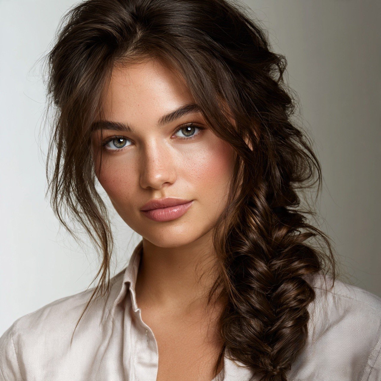 Low Braided Ponytail Cute and Easy Hairstyle
