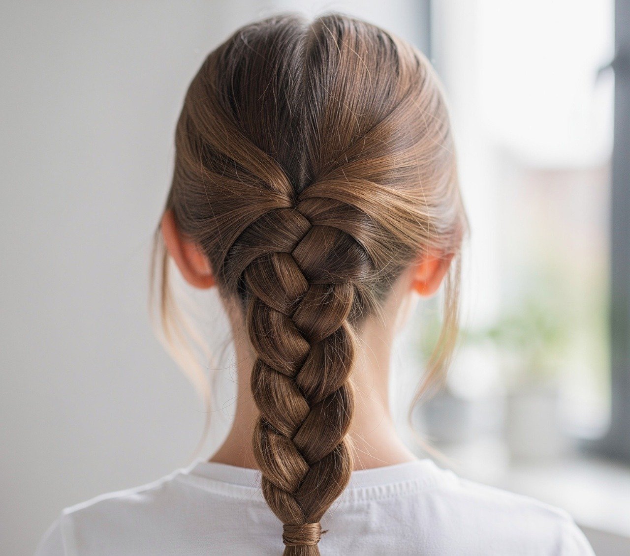 16 Easy Hairstyles for School That Look Cute and Take Minutes 16 Low Braided Ponytail Easy Hairstyle 2