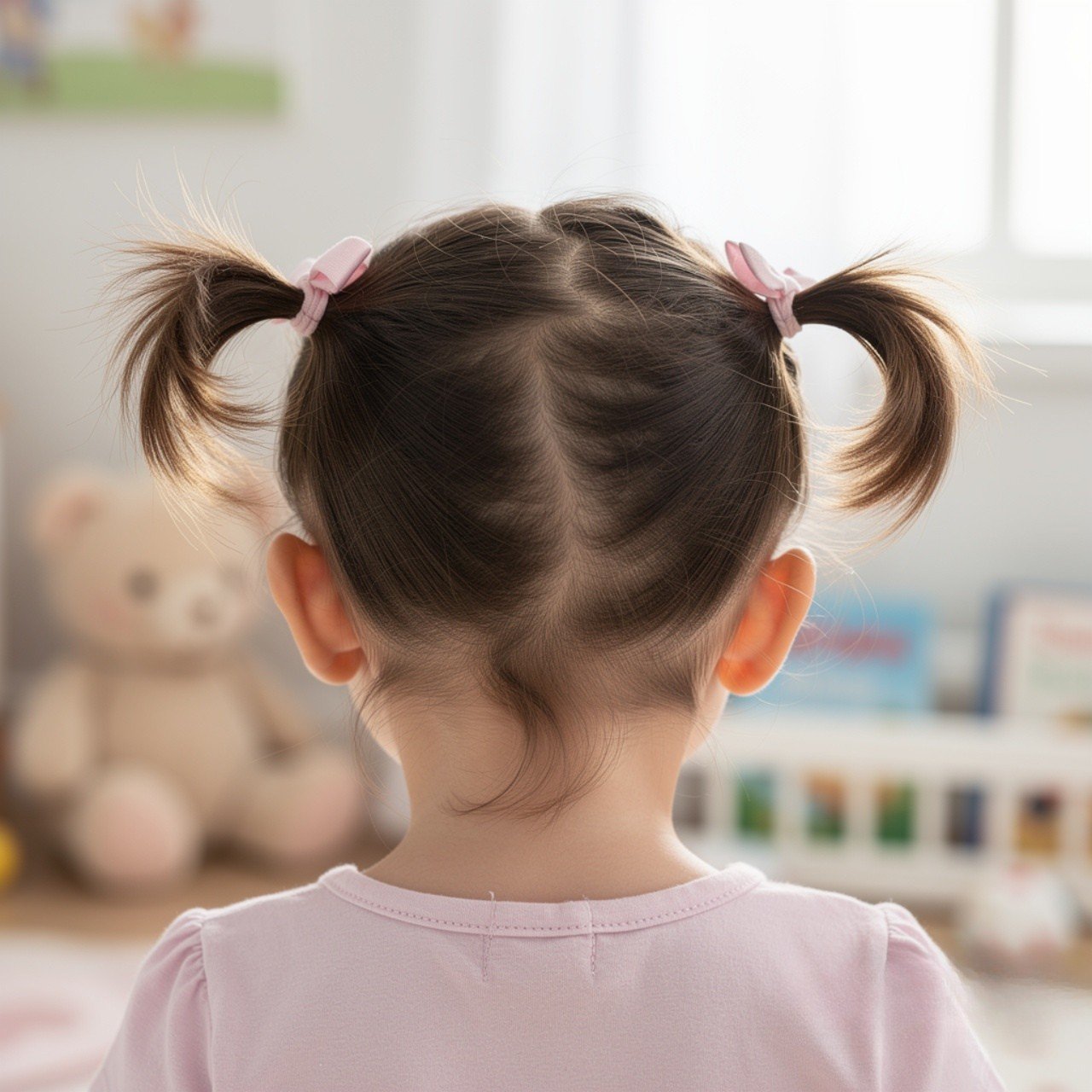 Low Double Ponytails Toddler Hairstyle